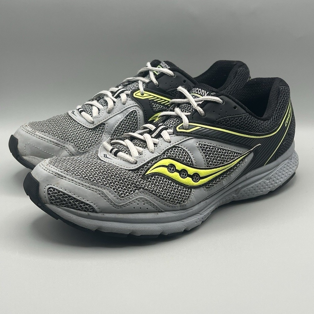 Saucony Cohesion 10 Gray Green Running Shoes - Men's Size 11.5 USED - Picture 2 of 9